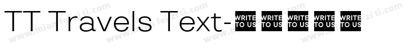 TT Travels Text字体转换